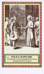 93-50 S. San FILIPPO NERI RICONOSCE LO STATO SACERDOTALE IN UN GIOVANE TOMMASO